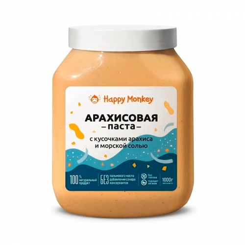 HM паста с кусочками арахиса и морской солью 1 кг