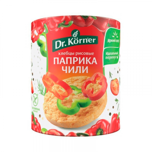 Хлебцы Dr. Korner рисовые с паприкой чили